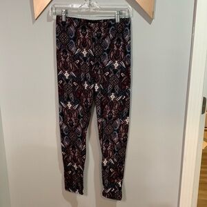 No comment Paisley print Leggings size medium